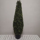 Dajia 3.2 ftの人工的な緑の木、鉄骨フレームののどの葉の木