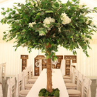 1mの人工的な花の木、ODMの偽造品の結婚式のための白い桜の木