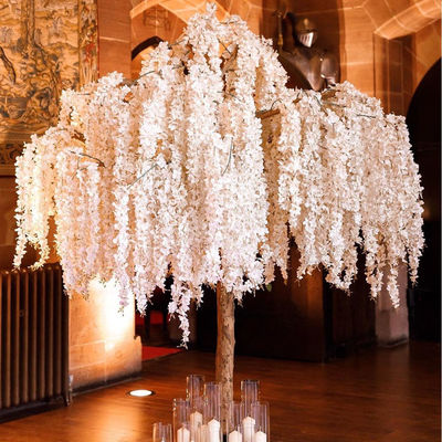 ODMの藤の擬似花の木、屋内のためのガラス繊維ののどの藤の木