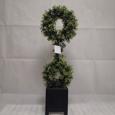補強されたプラスチック人工的な緑の木、屋外1mののどのBoxwoodの球